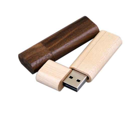 USB 2.0- флешка на 16 Гб эргономичной прямоугольной формы с округленными краями, 16Gb, 7002.16.01, Цвет: коричневый, Размер: 16Gb, изображение 3