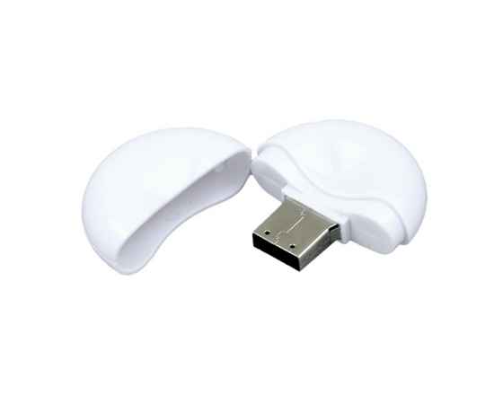 USB 2.0- флешка промо на 16 Гб круглой формы, 16Gb, 6021.16.06, Цвет: белый, Размер: 16Gb, изображение 2