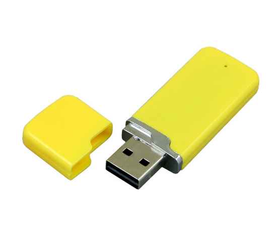 USB 2.0- флешка на 16 Гб с оригинальным колпачком, 16Gb, 6004.16.04, Цвет: желтый, Размер: 16Gb, изображение 2