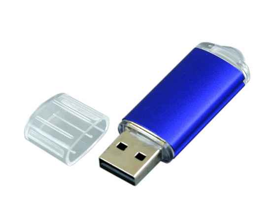 USB 2.0- флешка на 32 Гб с прозрачным колпачком, 32Gb, 6018.32.02, Цвет: синий, Размер: 32Gb, изображение 2