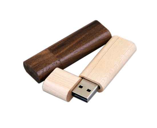 USB 2.0- флешка на 16 Гб эргономичной прямоугольной формы с округленными краями, 16Gb, 7002.16.06, Цвет: натуральный, Размер: 16Gb, изображение 3
