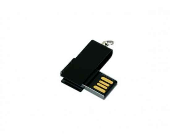 USB 2.0- флешка мини на 16 Гб с мини чипом в цветном корпусе, 16Gb, 6007.16.07, Цвет: черный, Размер: 16Gb, изображение 3