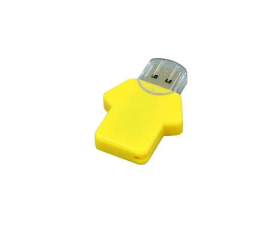 USB 2.0- флешка на 16 Гб в виде футболки, 16Gb, 6005.16.04, Цвет: желтый, Интерфейс: USB 2.0, Объем памяти: 16 Gb, Размер: 16Gb, изображение 3