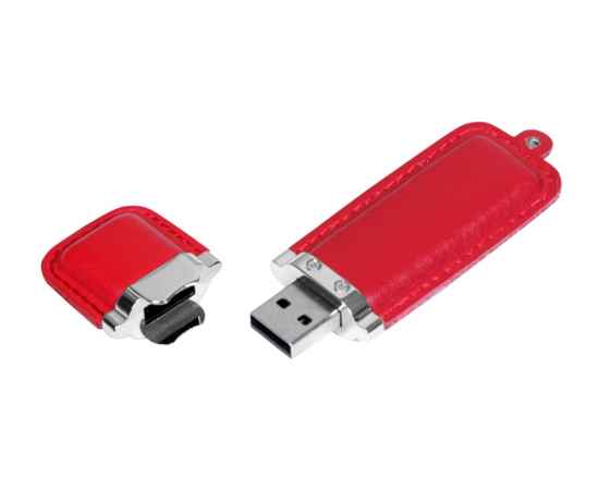 USB 2.0- флешка на 16 Гб классической прямоугольной формы, 16Gb, 6215.16.01, Цвет: красный,серебристый, Размер: 16Gb, изображение 2