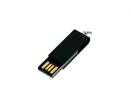 USB 2.0- флешка мини на 16 Гб с мини чипом в цветном корпусе, 16Gb, 6007.16.07, Цвет: черный, Размер: 16Gb, изображение 2