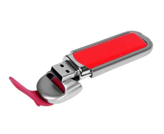 USB 2.0- флешка на 16 Гб с массивным классическим корпусом, 16Gb, 6212.16.01, Цвет: красный,серебристый, Размер: 16Gb, изображение 2