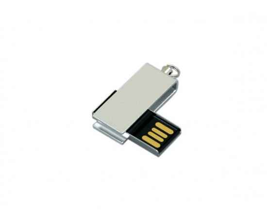 USB 2.0- флешка мини на 16 Гб с мини чипом в цветном корпусе, 16Gb, 6007.16.00, Цвет: серебристый, Размер: 16Gb, изображение 3