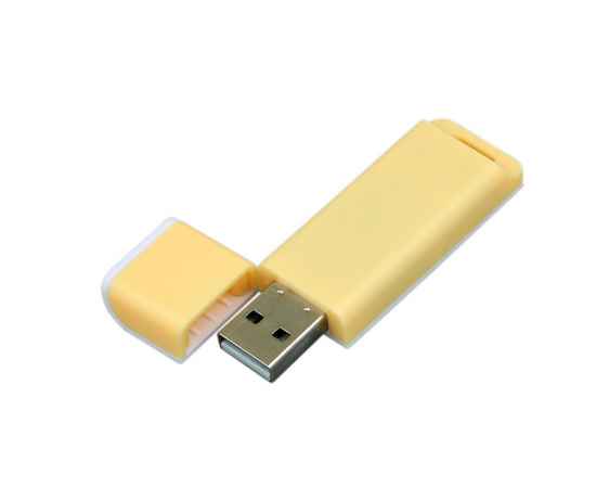 USB 2.0- флешка на 16 Гб с оригинальным двухцветным корпусом, 16Gb, 6013.16.04, Цвет: желтый,белый, Размер: 16Gb, изображение 2