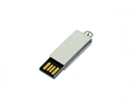 USB 2.0- флешка мини на 16 Гб с мини чипом в цветном корпусе, 16Gb, 6007.16.00, Цвет: серебристый, Размер: 16Gb, изображение 2