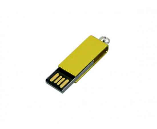 USB 2.0- флешка мини на 16 Гб с мини чипом в цветном корпусе, 16Gb, 6007.16.04, Цвет: желтый, Размер: 16Gb, изображение 2