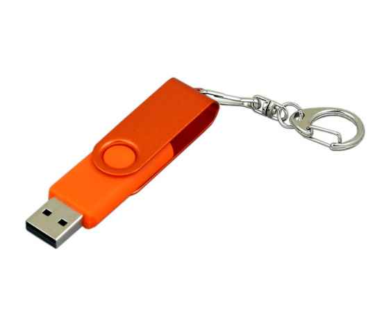 USB 2.0- флешка промо на 32 Гб с поворотным механизмом и однотонным металлическим клипом, 32Gb, 6031.32.08, Цвет: оранжевый, Размер: 32Gb, изображение 2