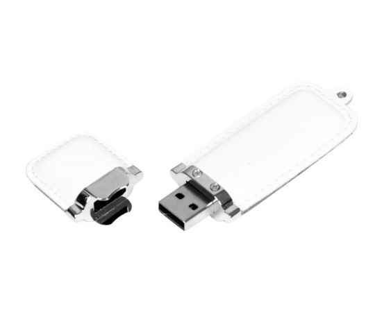 USB 2.0- флешка на 16 Гб классической прямоугольной формы, 16Gb, 6215.16.06, Цвет: белый,серебристый, Размер: 16Gb, изображение 2