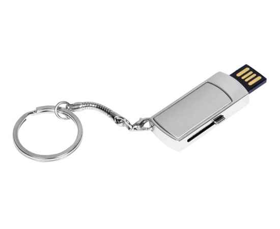 USB 2.0- флешка на 16 Гб с выдвижным механизмом и мини чипом, 16Gb, 6401.16.00, Цвет: серебристый, Размер: 16Gb, изображение 2