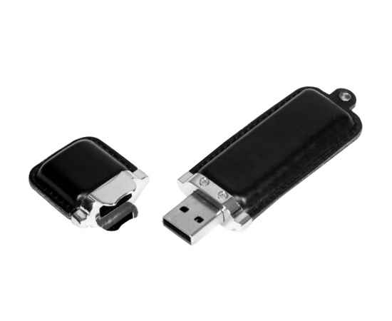 USB 2.0- флешка на 16 Гб классической прямоугольной формы, 16Gb, 6215.16.07, Цвет: черный,серебристый, Размер: 16Gb, изображение 2