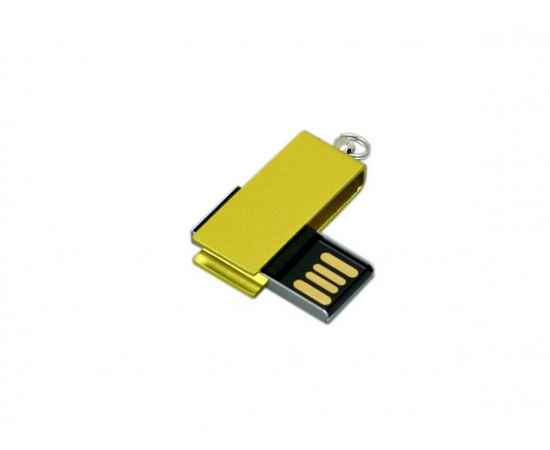 USB 2.0- флешка мини на 16 Гб с мини чипом в цветном корпусе, 16Gb, 6007.16.04, Цвет: желтый, Размер: 16Gb, изображение 3