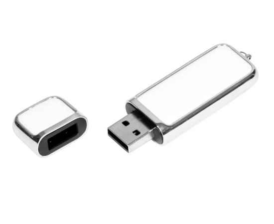 USB 2.0- флешка на 16 Гб компактной формы, 16Gb, 6213.16.06, Цвет: белый,серебристый, Размер: 16Gb, изображение 2