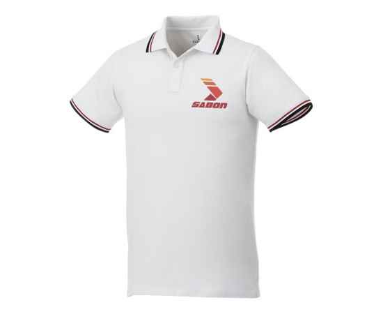Рубашка поло Fairfield мужская, XS, 3810201XS, Цвет: красный,белый, Размер: XS, изображение 4