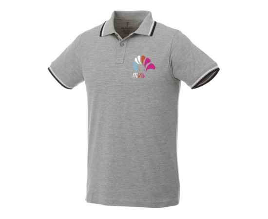 Рубашка поло Fairfield мужская, XS, 3810296XS, Цвет: светлый меланж, Размер: XS, изображение 4