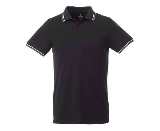 Рубашка поло Fairfield мужская, XS, 3810299XS, Цвет: черный, Размер: XS, изображение 2