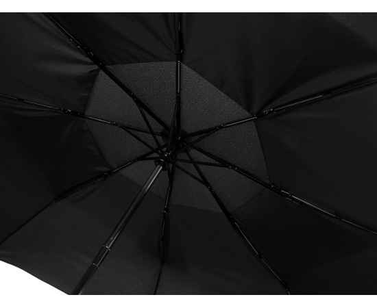 Зонт складной Canopy с большим двойным куполом (d126 см), 908207, Цвет: черный, изображение 6