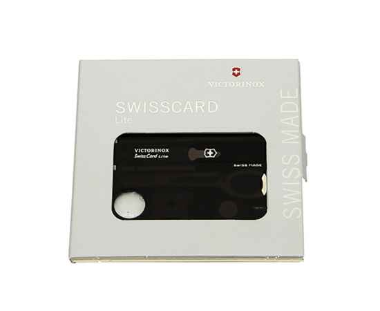 Швейцарская карточка SwissCard Lite, 13 функций, 310207, Цвет: черный полупрозрачный, изображение 2