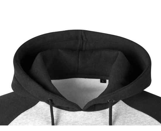 Толстовка с капюшоном Dublin мужская, L, 3162099L, Цвет: черный,серый меланж, Размер: L, изображение 9