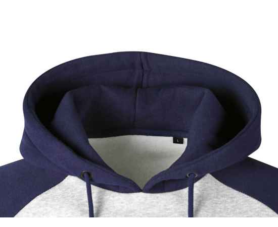 Толстовка с капюшоном Dublin мужская, L, 3162049L, Цвет: темно-синий,серый меланж, Размер: L, изображение 9