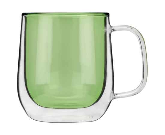 Кружка с двойными стенками Ubud, 828154, Цвет: прозрачный,зеленый прозрачный, Объем: 250, изображение 3