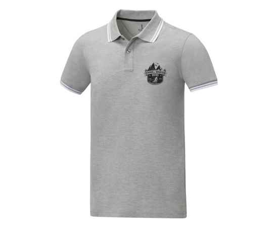 Рубашка поло Amarago мужская, XS, 3810880XS, Цвет: серый, Размер: XS, изображение 4