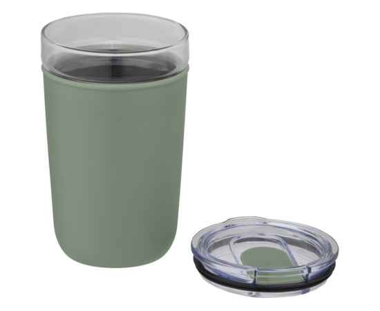 Стеклянная кружка Bello с внешней стенкой из переработанного пластика, 10067562, Цвет: ярко-зеленый, Объем: 420, изображение 3