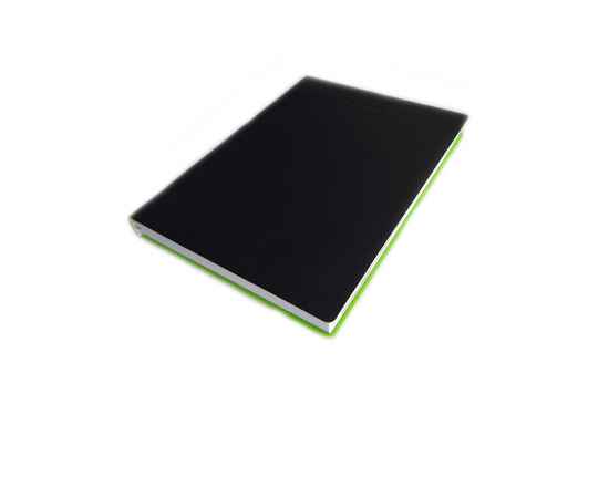 Ежедневник недатированный Brunnen Агенда Флэкси, мягкая гибкая обложка, кожзам, А5 Черный/зеленый DN_BR2796-70-442, Цвет: черный/зеленый