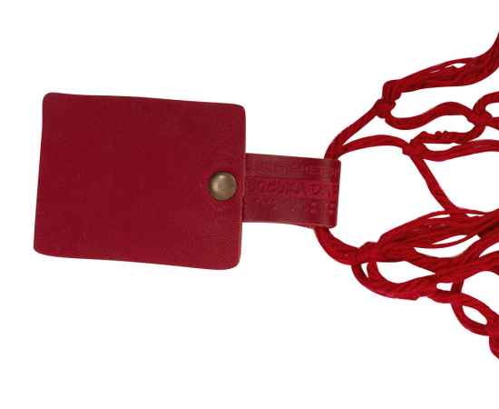 Авоська Dream из натурального хлопка с кожаными ручками, 15 л, 15л, 60503.01, Цвет: красный, Размер: 15л, изображение 5
