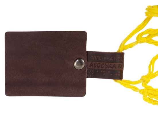 Авоська Dream из натурального хлопка с кожаными ручками, 25 л, 25л, 60504.04, Цвет: желтый, Размер: 25л, изображение 5