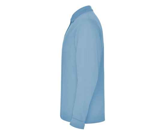 Рубашка поло Estrella мужская с длинным рукавом, S, 6635PO10S, Цвет: небесно-голубой, Размер: S, изображение 3