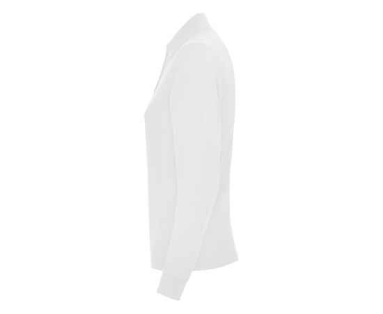 Рубашка поло Estrella женская с длинным рукавом, S, 6636PO01S, Цвет: белый, Размер: S, изображение 3