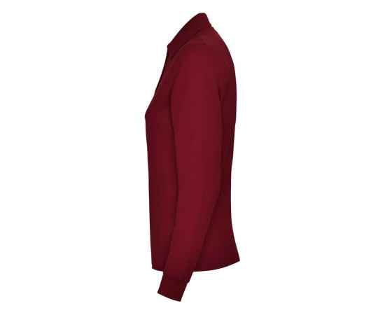 Рубашка поло Estrella женская с длинным рукавом, S, 6636PO57S, Цвет: бордовый, Размер: S, изображение 3