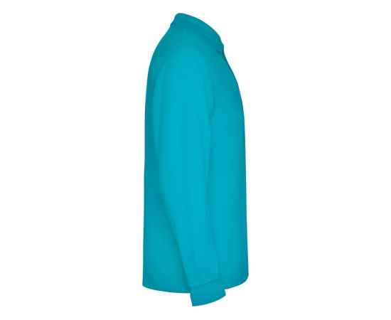 Рубашка поло Estrella мужская с длинным рукавом, S, 6635PO12S, Цвет: бирюзовый, Размер: S, изображение 4