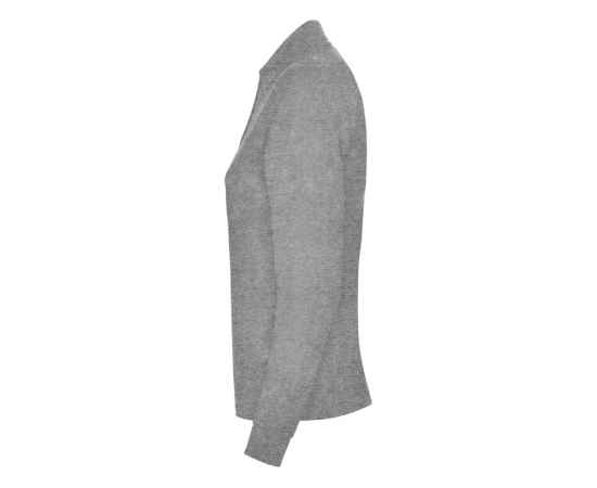Рубашка поло Estrella женская с длинным рукавом, S, 6636PO58S, Цвет: серый меланж, Размер: S, изображение 3