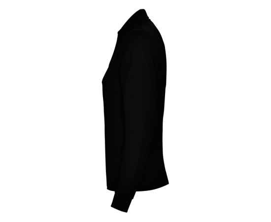 Рубашка поло Estrella женская с длинным рукавом, S, 6636PO02S, Цвет: черный, Размер: S, изображение 3