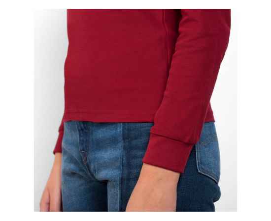 Рубашка поло Estrella женская с длинным рукавом, S, 6636PO57S, Цвет: бордовый, Размер: S, изображение 7