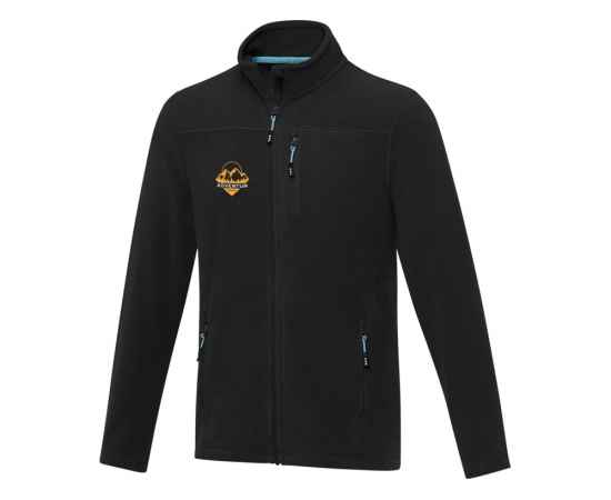 Куртка флисовая Amber мужская из переработанных материалов, XS, 3752990XS, Цвет: черный, Размер: XS, изображение 4