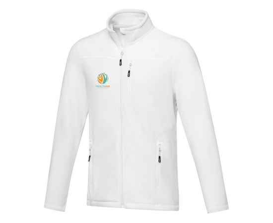 Куртка флисовая Amber мужская из переработанных материалов, XS, 3752901XS, Цвет: белый, Размер: XS, изображение 4