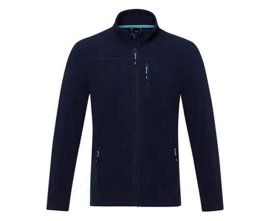 Куртка флисовая Amber мужская из переработанных материалов, XS, 3752955XS, Цвет: темно-синий, Размер: XS, изображение 2