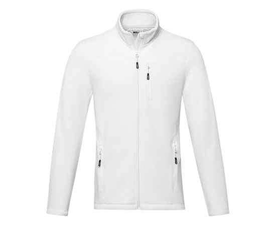 Куртка флисовая Amber мужская из переработанных материалов, XS, 3752901XS, Цвет: белый, Размер: XS, изображение 2