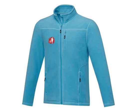 Куртка флисовая Amber мужская из переработанных материалов, XS, 3752951XS, Цвет: синий, Размер: XS, изображение 4