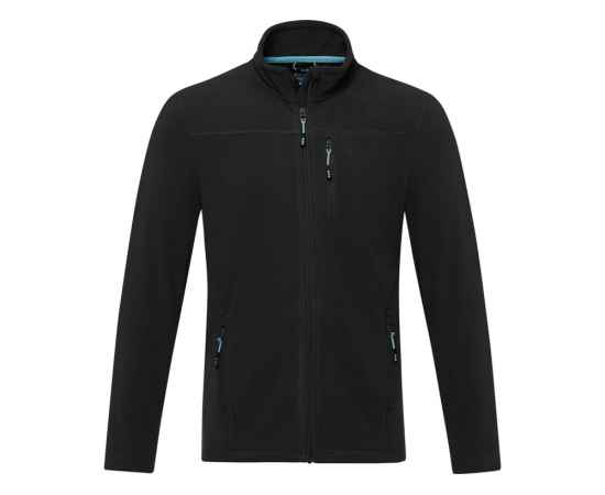 Куртка флисовая Amber мужская из переработанных материалов, XS, 3752990XS, Цвет: черный, Размер: XS, изображение 2