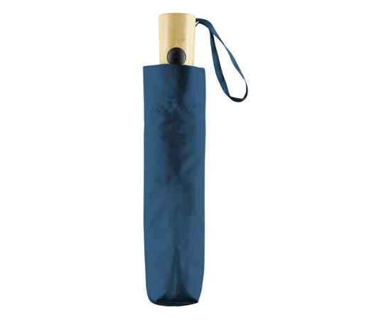 Зонт складной из бамбука ÖkoBrella полуавтомат, 100155, Цвет: черный, изображение 4