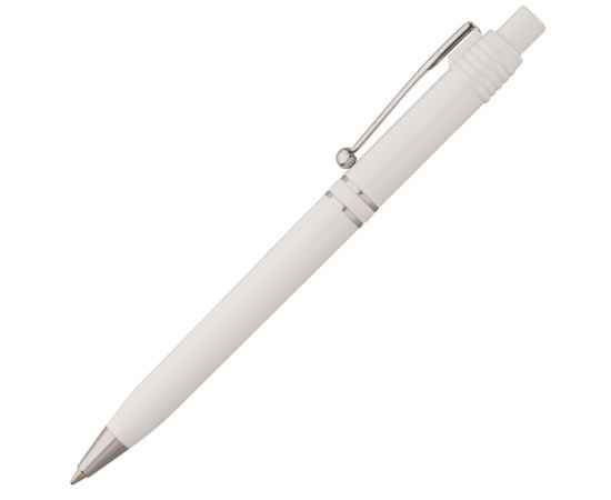Ручка шариковая Raja Chrome, белая, Цвет: белый, Размер: 14х1 см, изображение 2