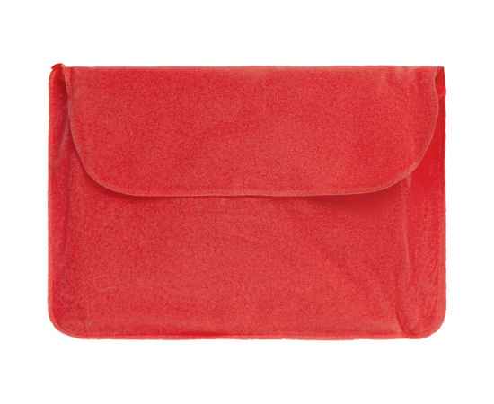 Надувная подушка под шею в чехле Sleep, красная, Цвет: красный, Размер: подушка: 44х28 с, изображение 3