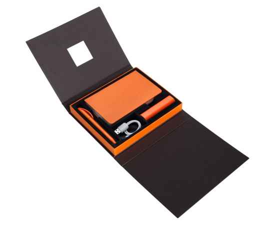 Коробка под набор Plus, черная с оранжевым, Цвет: черный, оранжевый, изображение 4